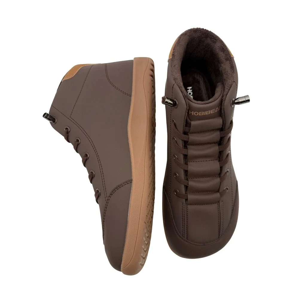 Hobibear Barefoot Boots Men 42 Brown Excellent Faux Fur Minimalist WS54557122